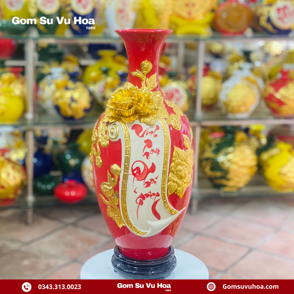 Dịch Vụ Sản Xuất Gốm Sứ Chuyên Nghiệp, Uy Tín Chỉ Có Tại Vũ Hòa 22 Bảo Bình Chữ Vinh Hoa Phú Quý