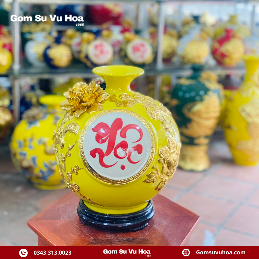 Gợi Ý 20+ Mẫu Bảo Bình Hút Lộc Cho Người Mệnh Thuỷ 6 binh hut loc chu loc dat vang 2 1