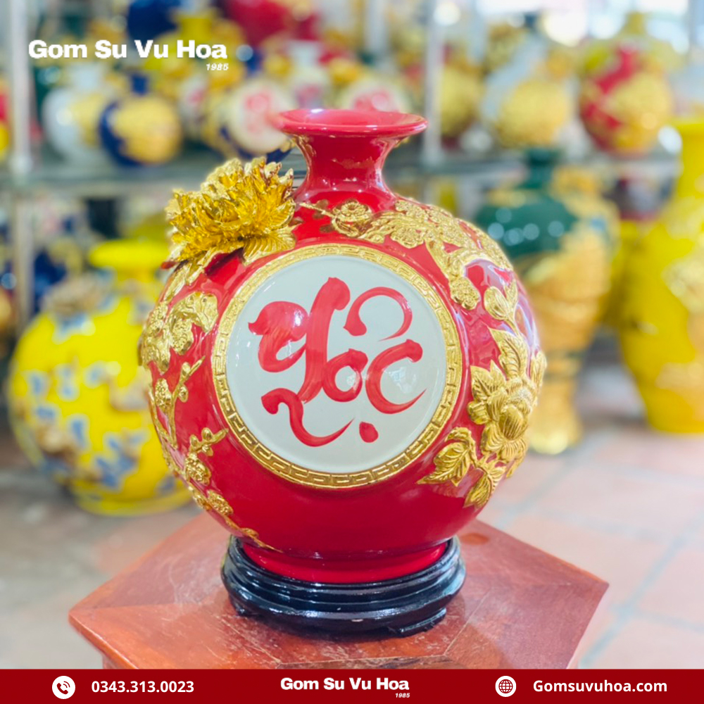 Gợi Ý 20+ Mẫu Bình Hút Lộc Cho Người Mệnh Thổ 7 binh hut loc chu loc dat vang 4
