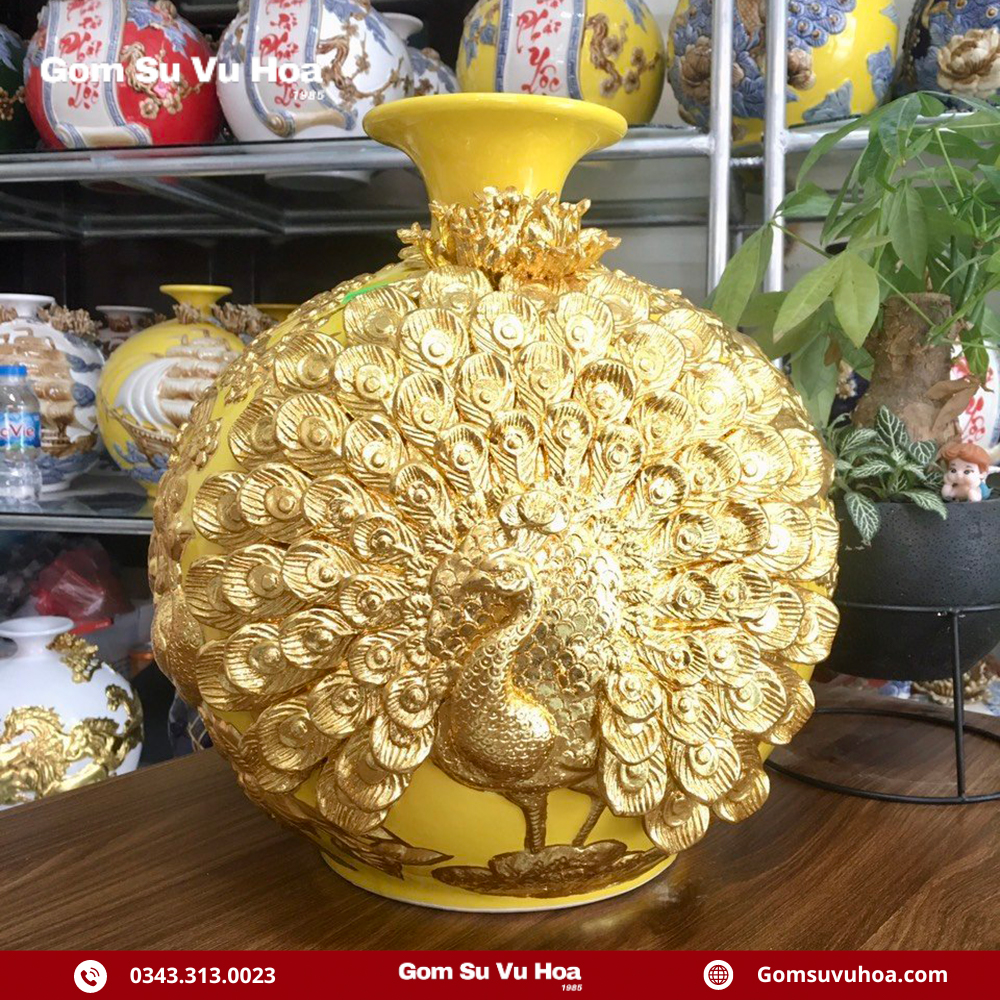 Bình Hút Lộc Nên Đặt Ở Đâu 10 binh hut loc cong xoe dat vang 5