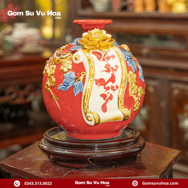 Bình Hút Lộc Cho Người Mệnh Hỏa - Thu Hút May Mắn Và Tài Lộc 13 binh hut loc cuon thu viet chu dat vang 1 1