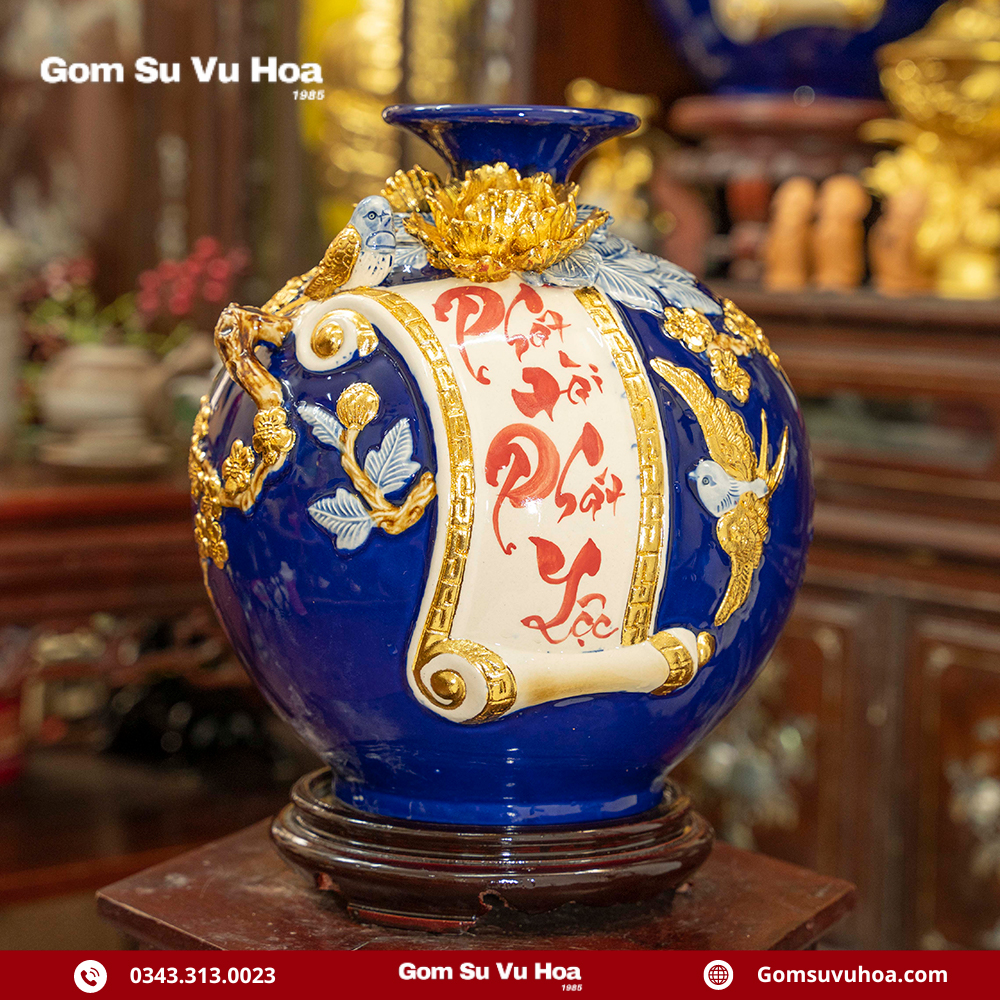 Gợi Ý 20+ Mẫu Bảo Bình Hút Lộc Cho Người Mệnh Thuỷ 7 binh hut loc cuon thu viet chu dat vang 4