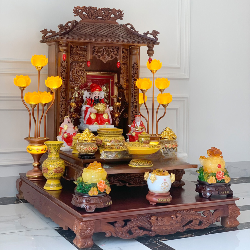 Kích thước bàn thờ Thần Tài: Chọn sao cho chuẩn, rước lộc đầy nhà? 13 chiều cao bàn thờ thần tài