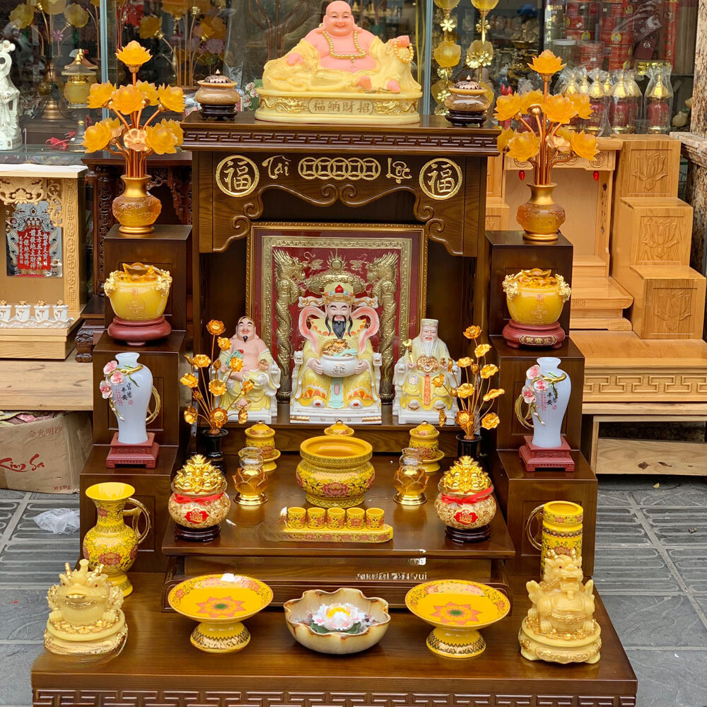 Kích thước bàn thờ Thần Tài: Chọn sao cho chuẩn, rước lộc đầy nhà? 9 kích thước bàn thờ thần tài theo tuổi