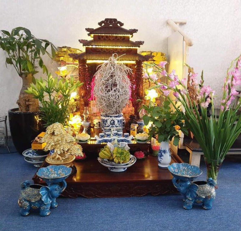Bàn Thờ Thần Tài Gồm Những Gì? 12 đặt bàn thờ thần tài ở chung cư
