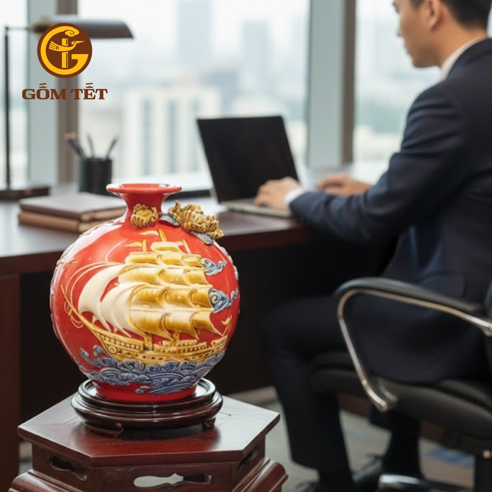 Bình Hút Lộc Thuận Buồm Xuôi Gió Cho Người Mệnh Hoả