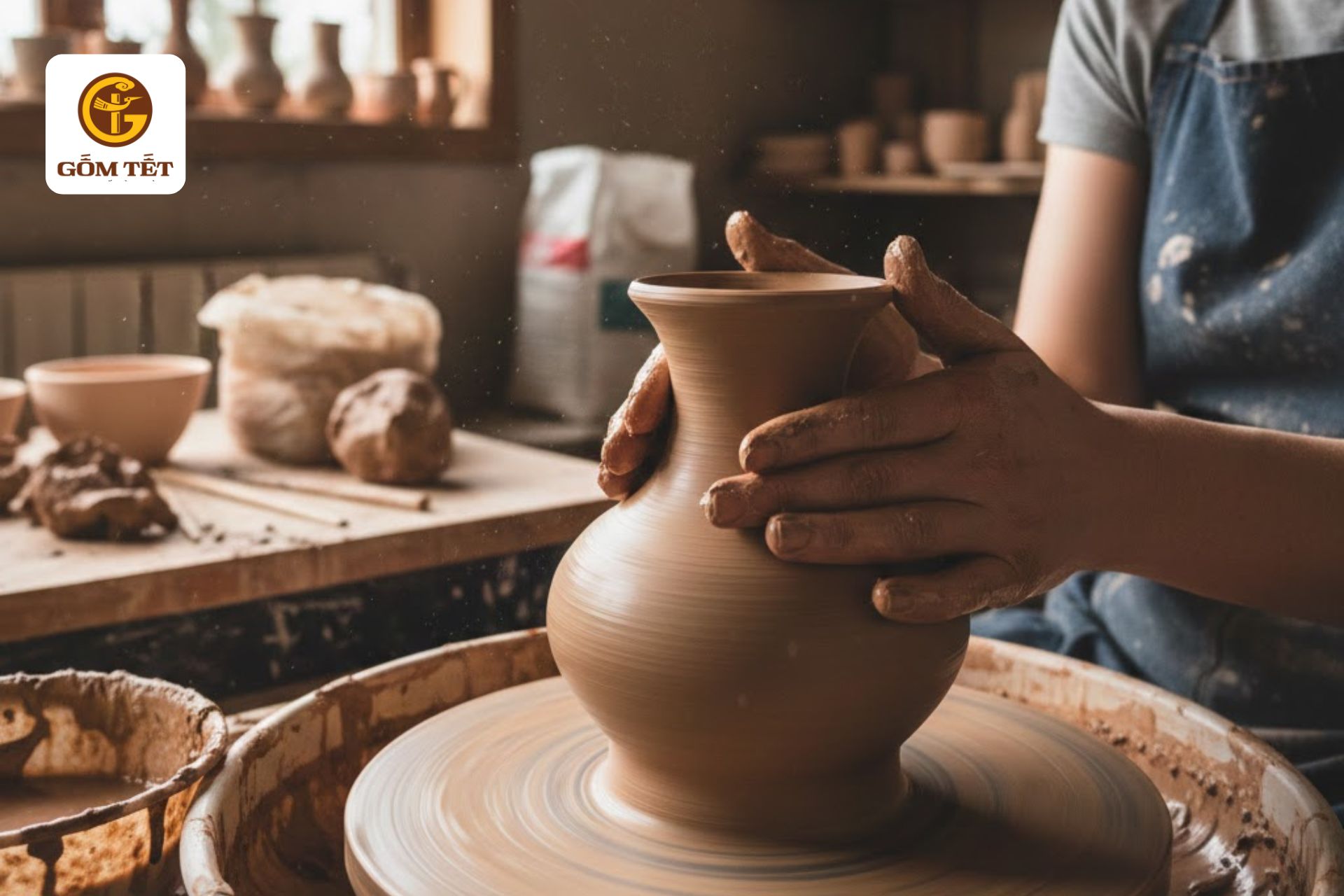 Trải nghiệm nặn gốm tại bát tràng