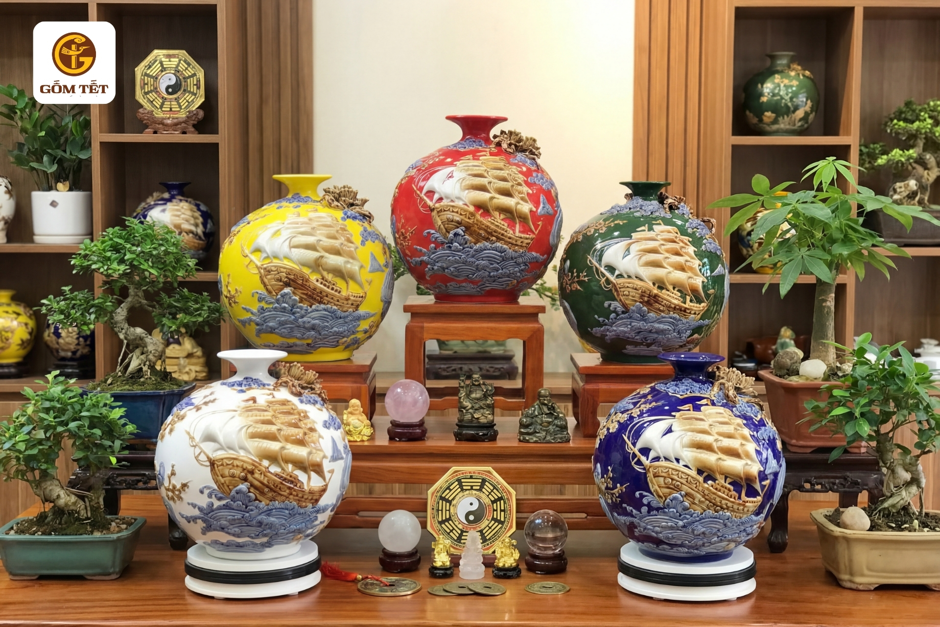 cửa hàng gốm bát tràng ở hoà bình