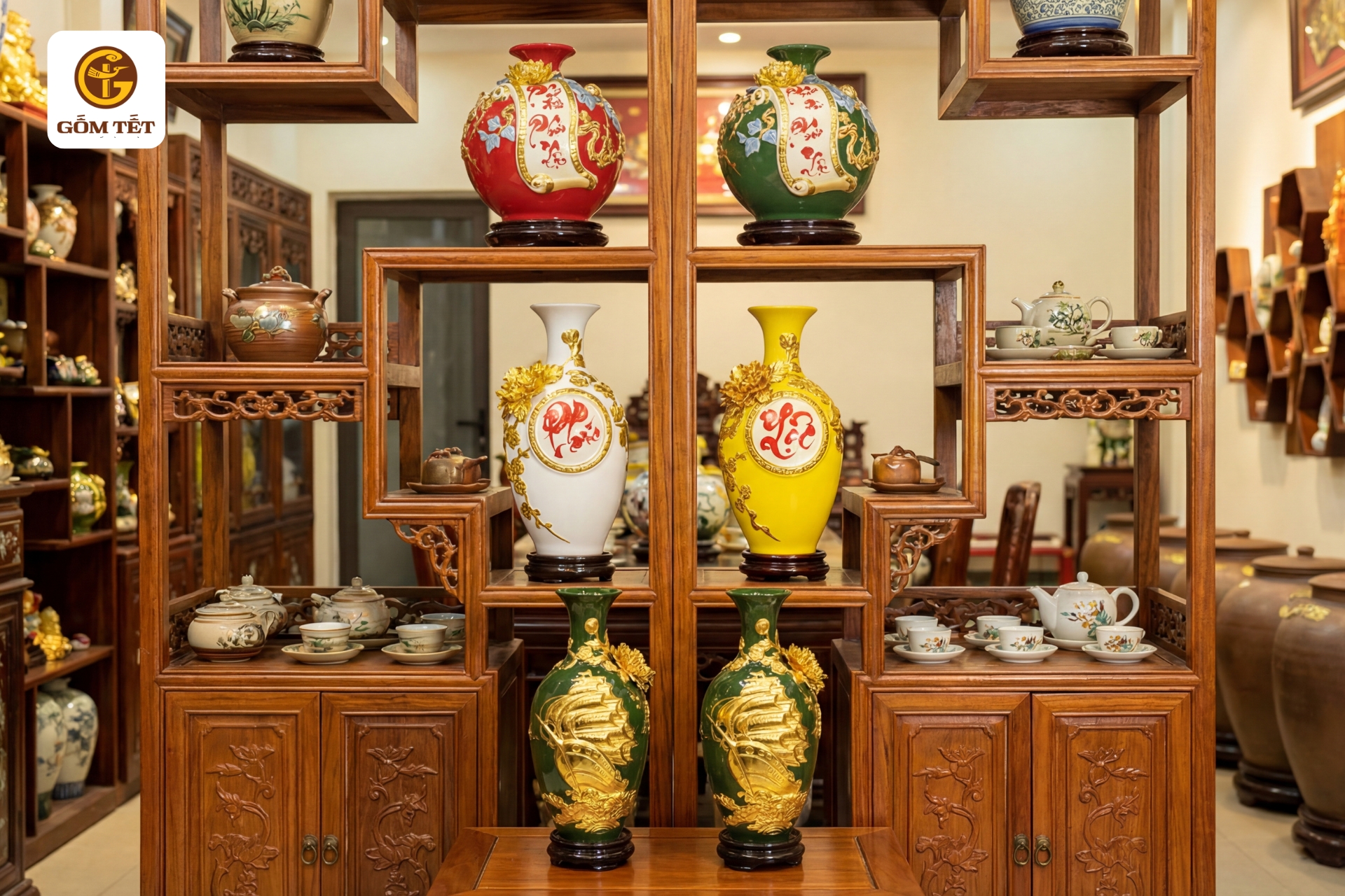 cua hang gom su tai dien bien