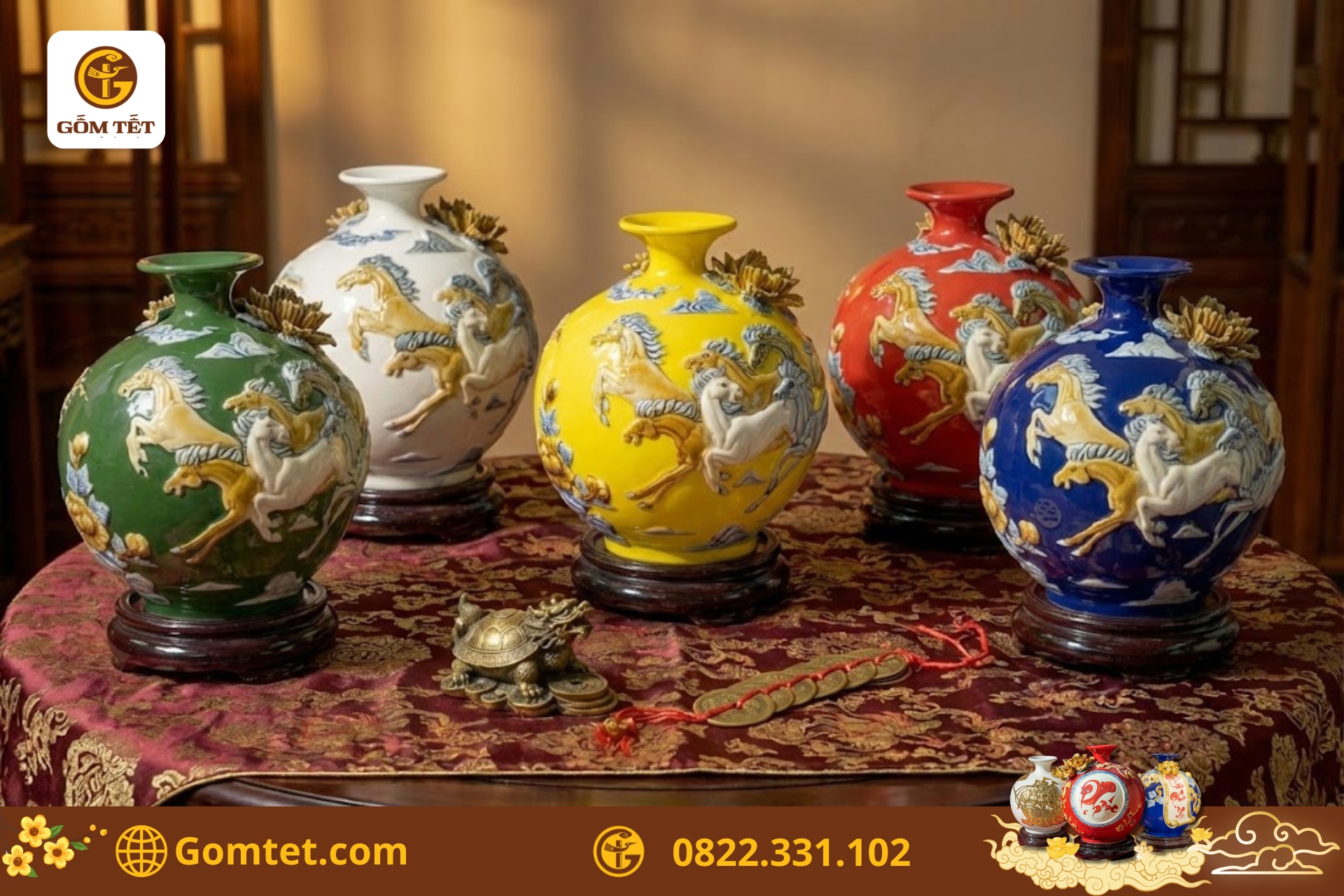 Cửa hàng bán bình hút tài lộc Bát Tràng Hà Giang