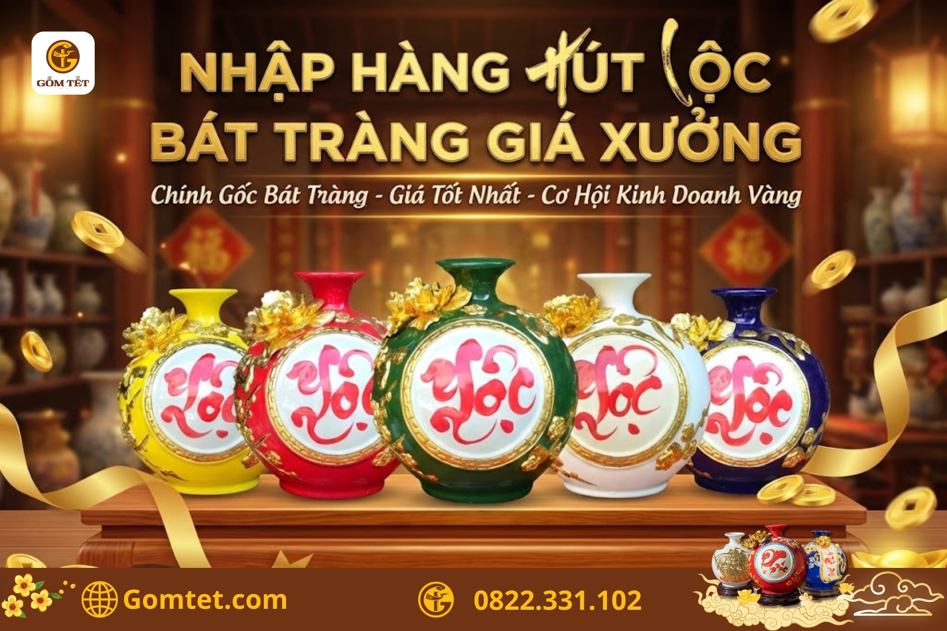 nên mua bình hút lộc bát tràng hay chu đậu