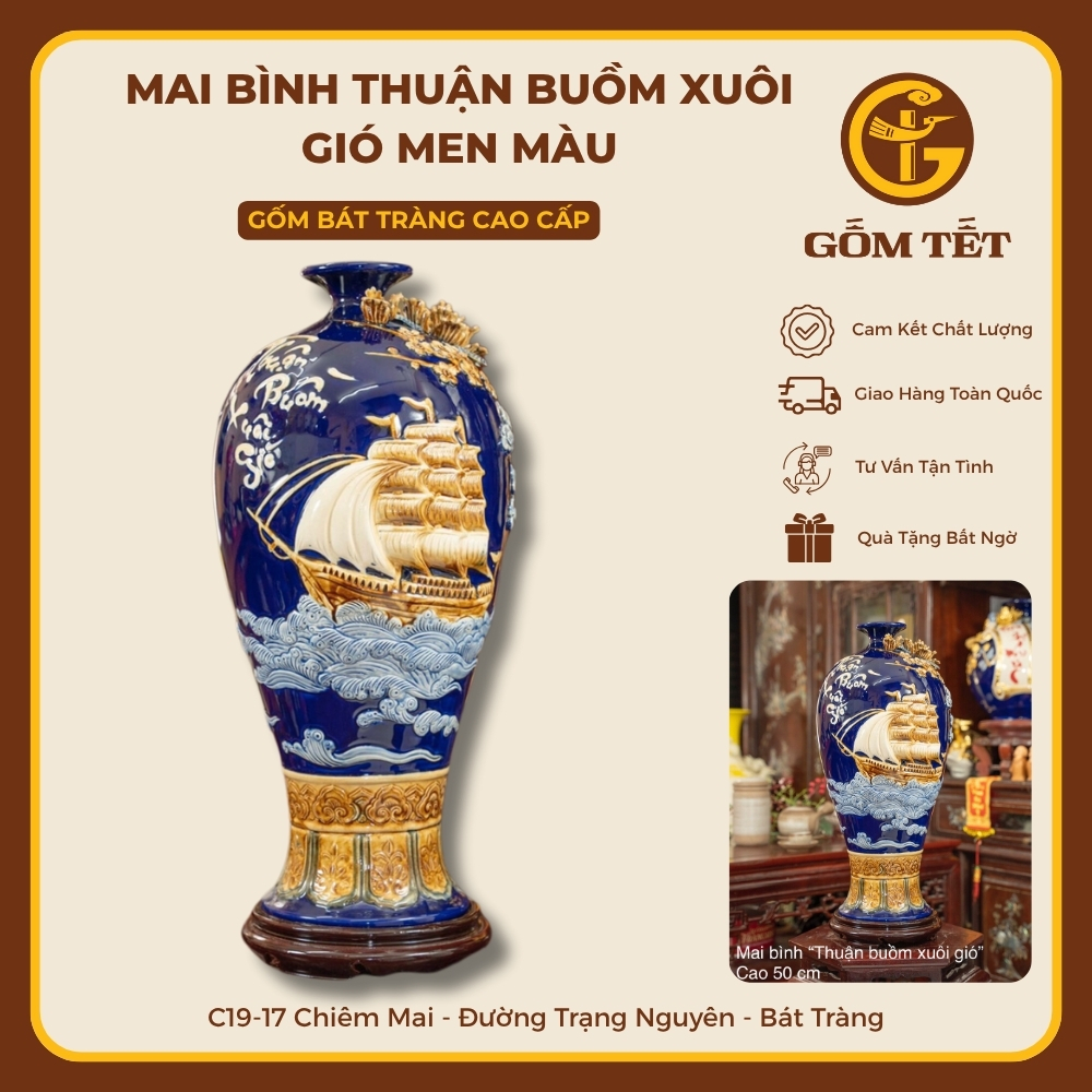 Mai Bình Thuận Buồm Xuôi Gió Men Màu