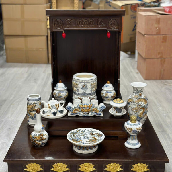 Bộ Đồ Thờ Gốm Sứ Màu Trắng 27 z6005055701107 91771c4284e865d20bc48321a83bfb82