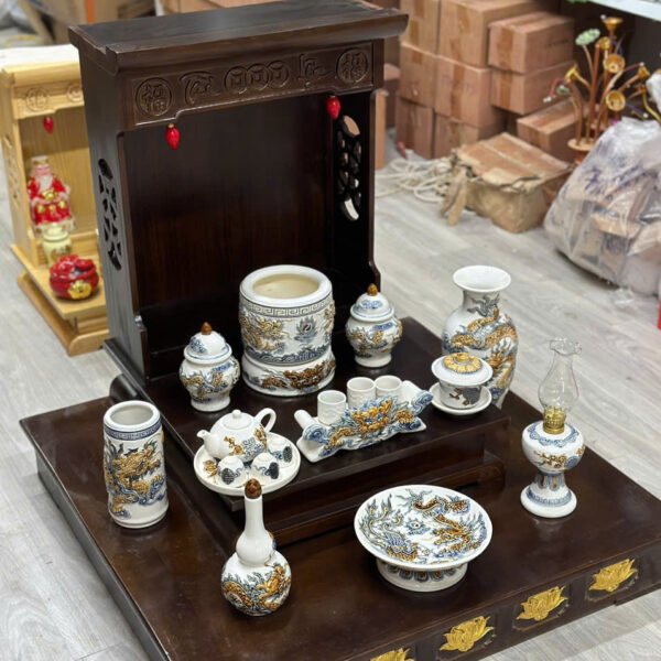 Bộ Đồ Thờ Gốm Sứ Màu Trắng 23 z6005055955253 cf02bcc042b038012c185671e09d4358
