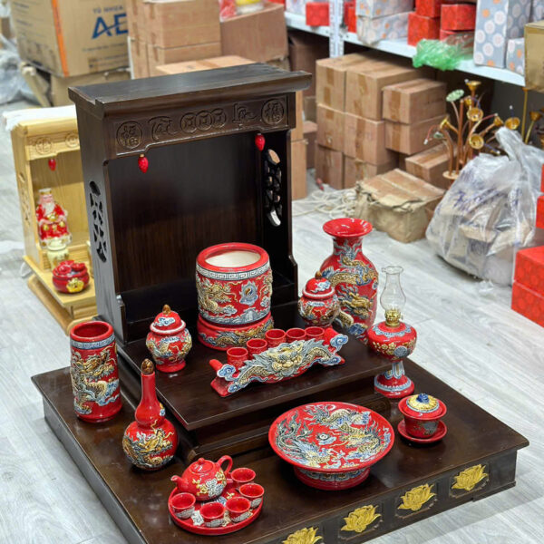 Bộ Đồ Thờ Gốm Sứ Màu Đỏ 13 z6005397087014 e92f417c19a0f3f70954bd056cd08655