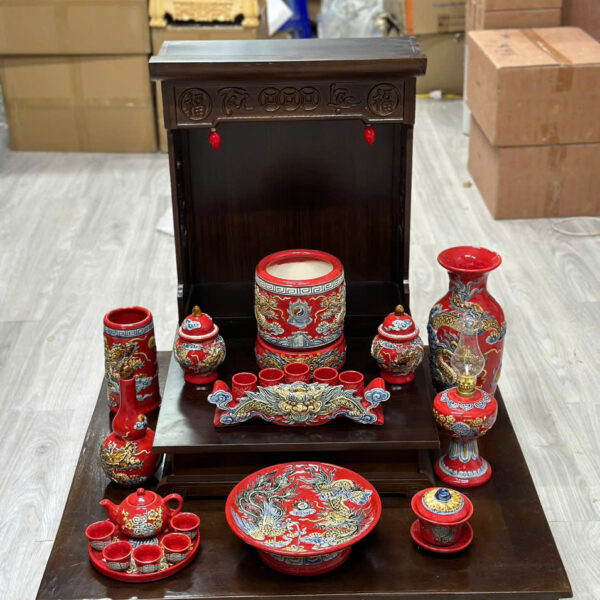Bộ Đồ Thờ Gốm Sứ Màu Đỏ 12 z6005397115576 0f9fe4d512bdcad10b71f377c283f7e7