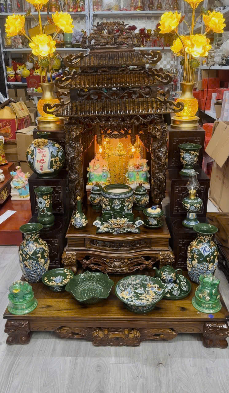 Bộ Đồ Thờ Gốm Sứ Màu Xanh Lục z7450189184839 ec1781c39c6e78a3bcac6e58ae1cf0ec