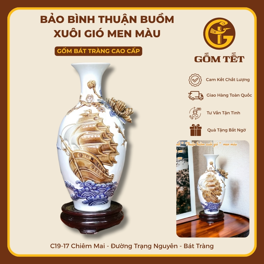 Bảo Bình Thuận Buồm Xuôi Gió Men Màu 3 Bao binh Thuan buom xuoi gio men mau 3