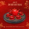 Bộ Ấm Chén Tết Bát Tràng 8 am chen bat trang