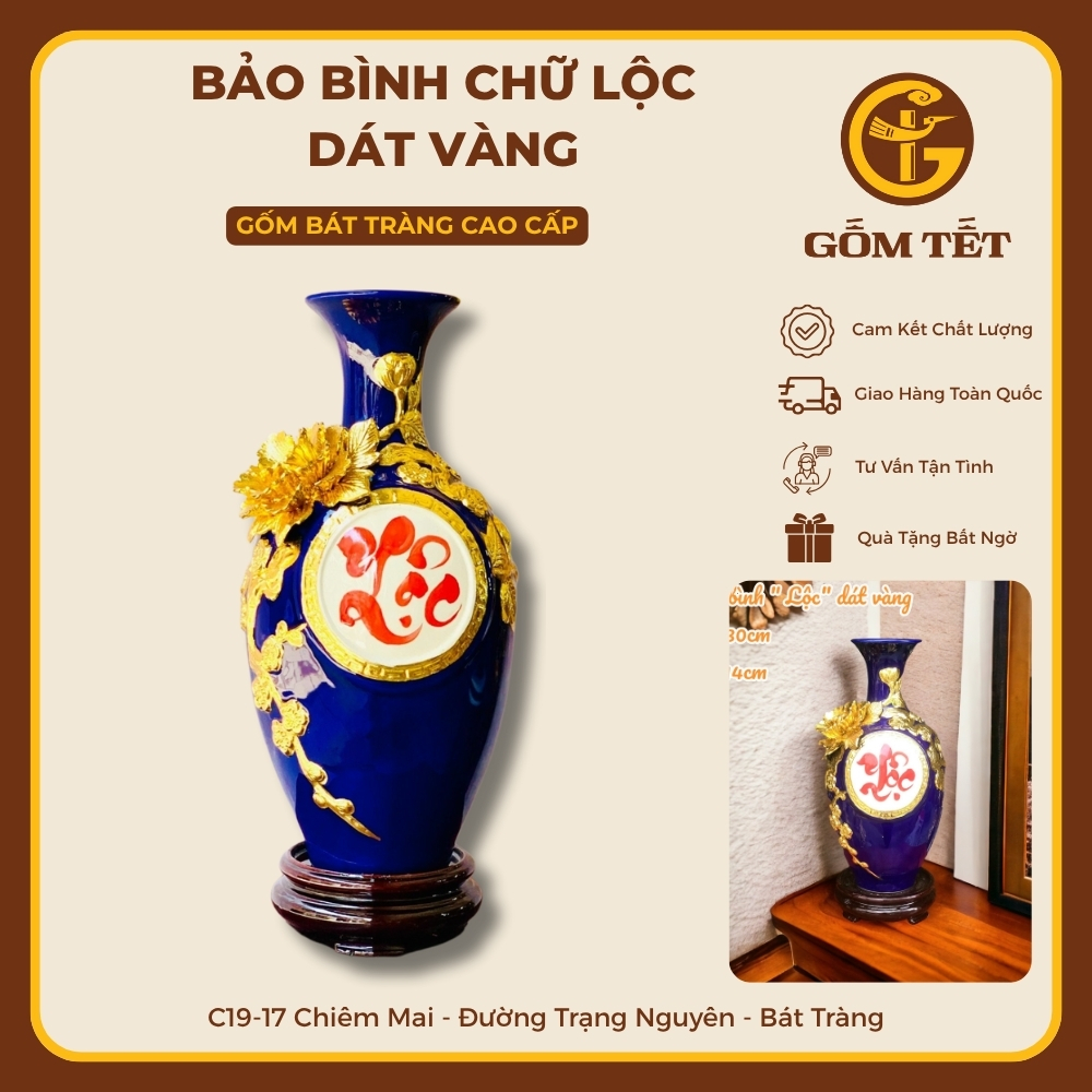 Bảo Bình Chữ Lộc Rát Vàng 5 Bao binh Thuan buom xuoi gio dat vang