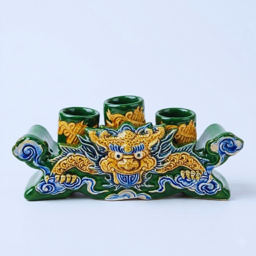 kỷ ngai rồng 3 màu xanh lá