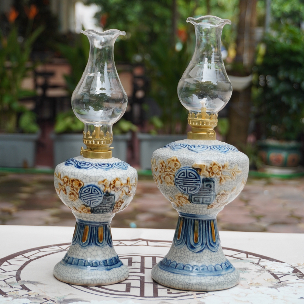 Đèn Thờ Đào Thọ & Sen Men Rạn