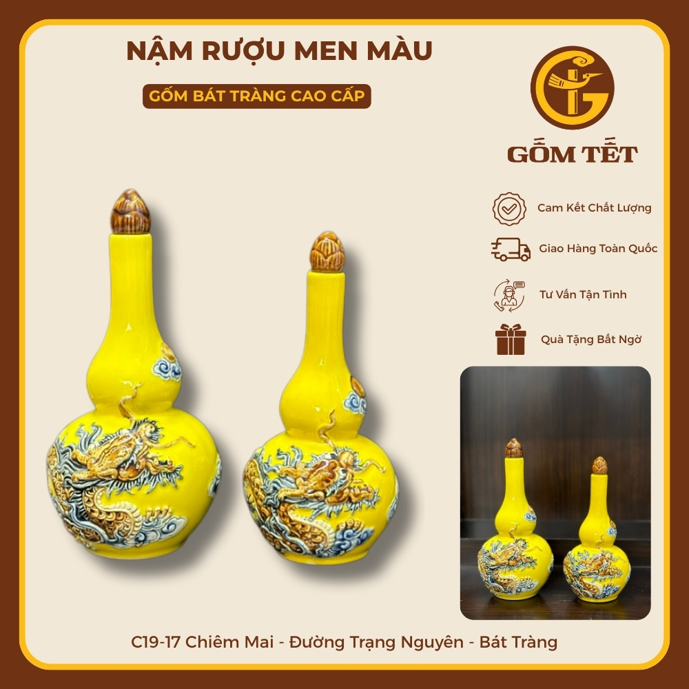 Nậm Rượu Bầu Rồng