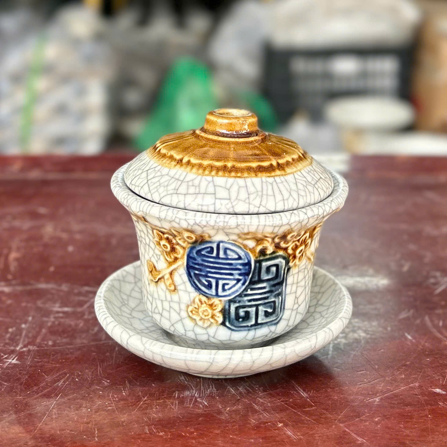 Bát Sâm Đào Thọ Men Rạn