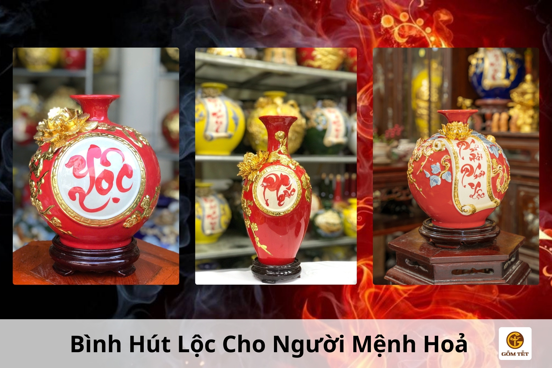 Bình Hút Lộc Cho Người Mệnh Hoả