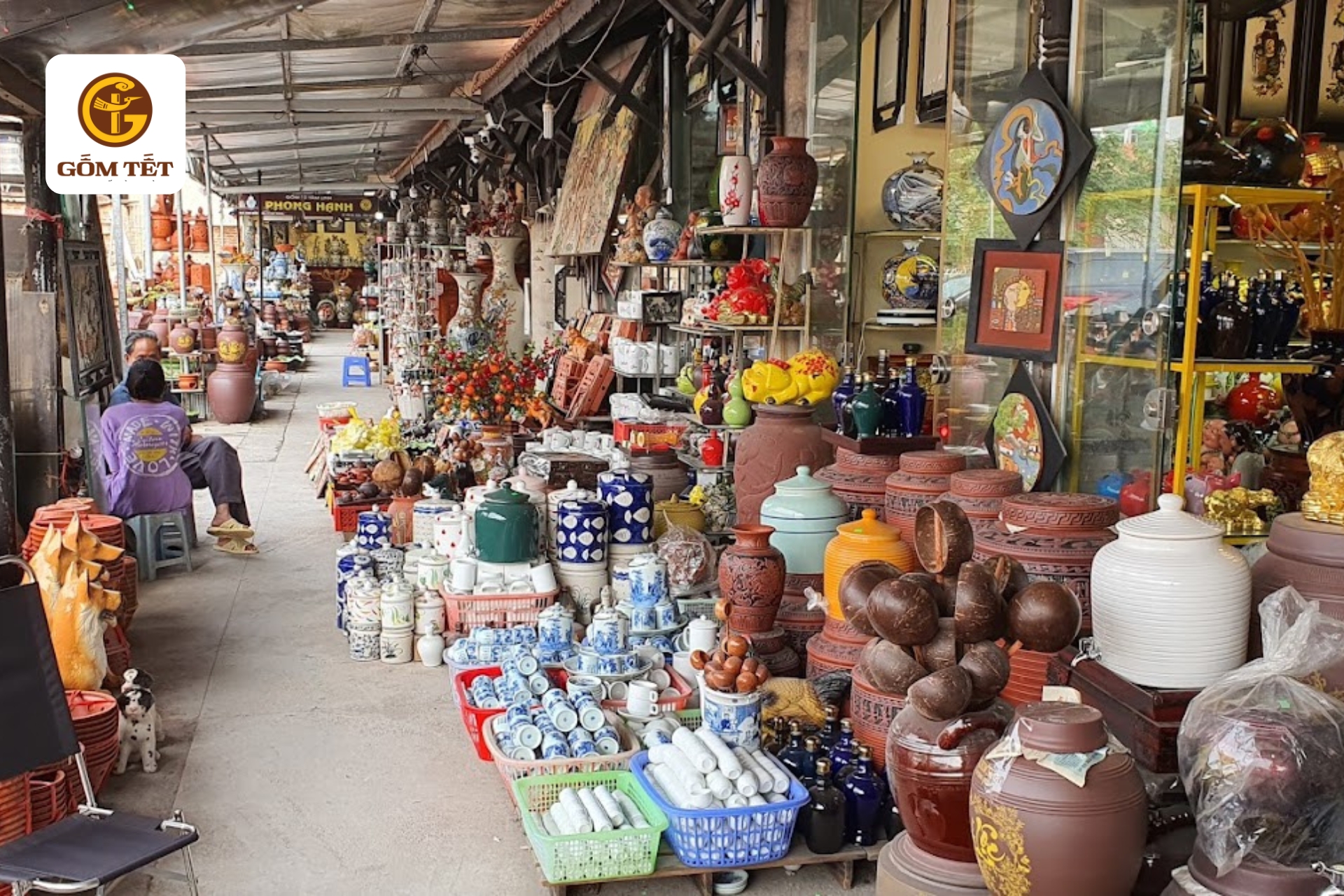chợ gốm bát tràng ở gia lâm hà nội