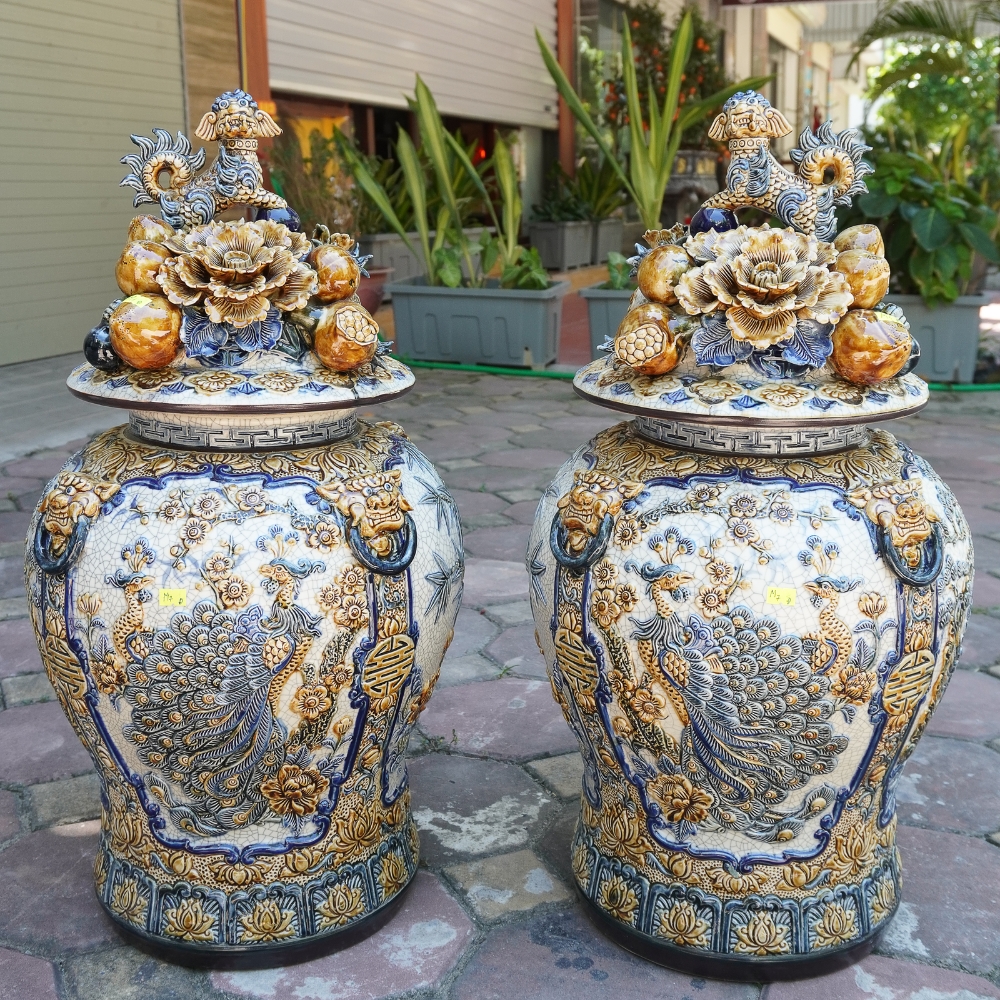 Choé Tứ Cảnh Men Rạn 20l, 30l, 50l