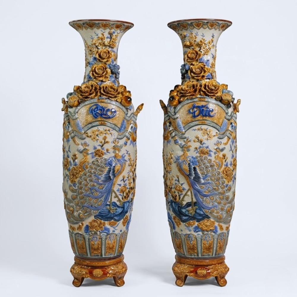 lọ lục bình phúc đức đơm hoa kết trái hoa nổi