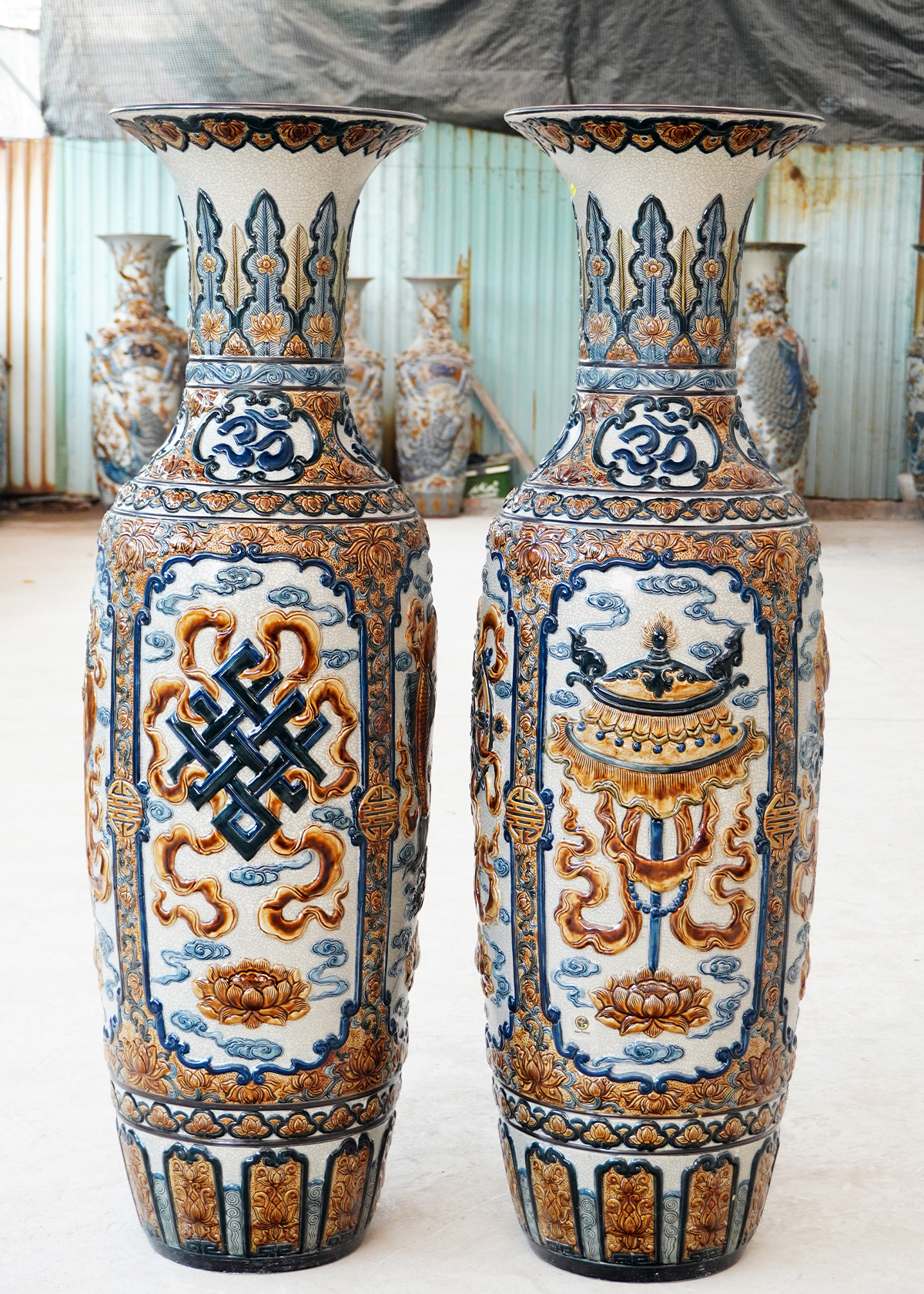 Lục bình bát bửu độ gia men rạn luc binh bat buu do gia1