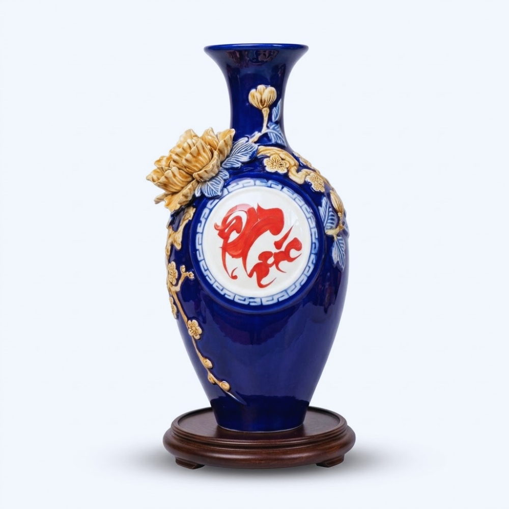 Bảo Bình Chữ Phúc bảo bình chữ phúc men màu