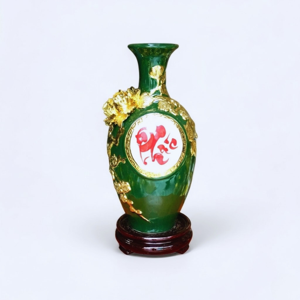 Bảo Bình Chữ Phúc bảo bình chữ phúc dát vàng