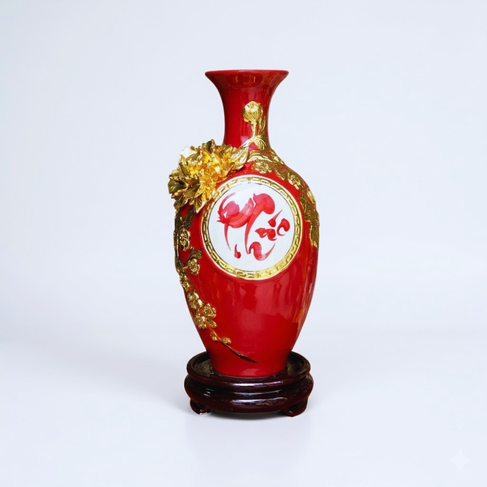 Bảo Bình Chữ Phúc bảo bình chữ phúc dát vàng