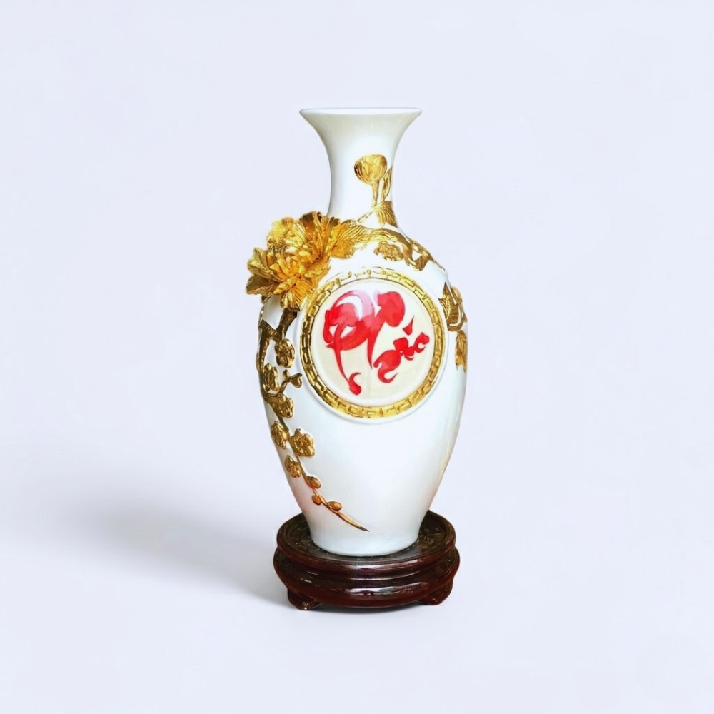 Bảo Bình Chữ Phúc bảo bình chữ phúc dát vàng