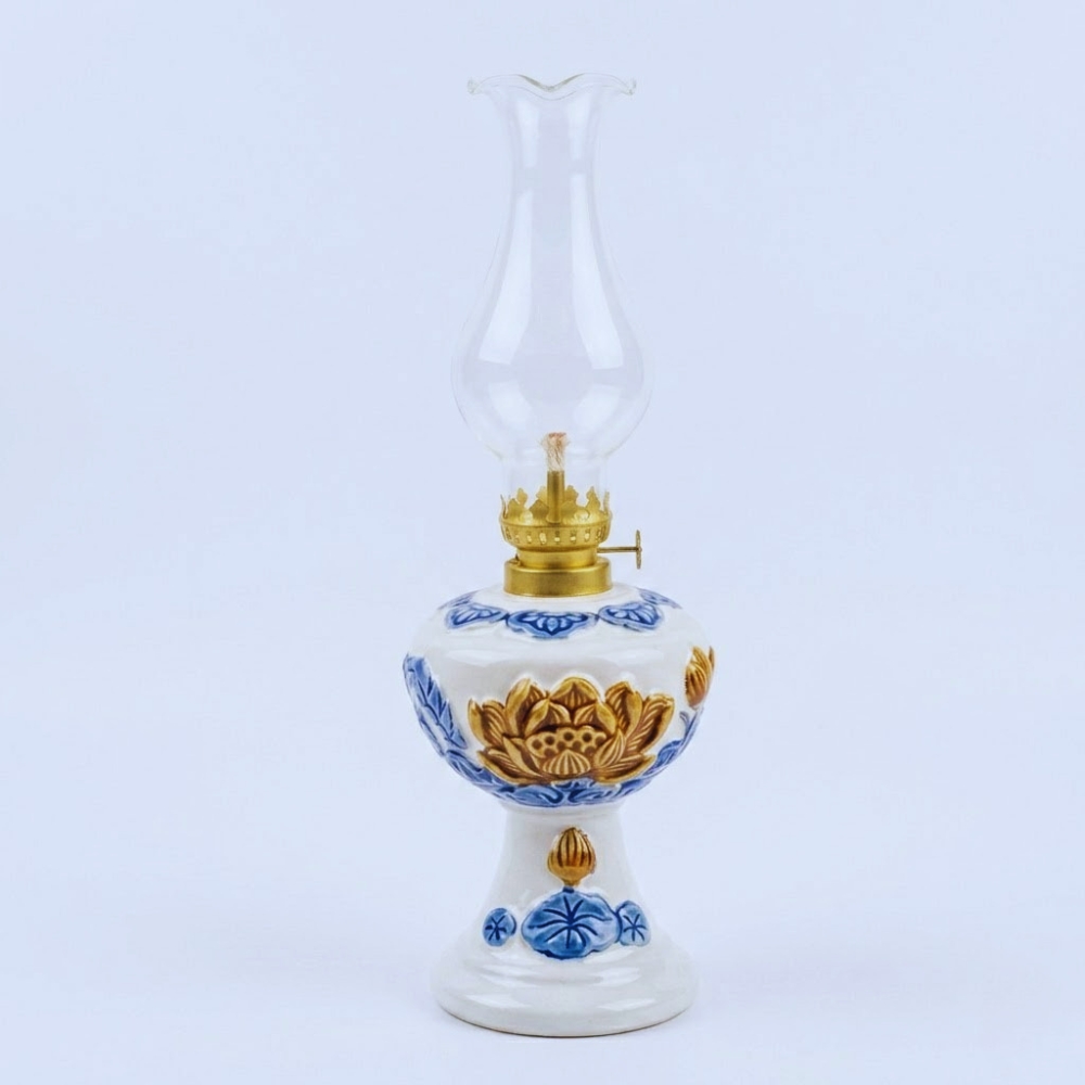Đèn Thờ Sen Men Màu den tho sen 3