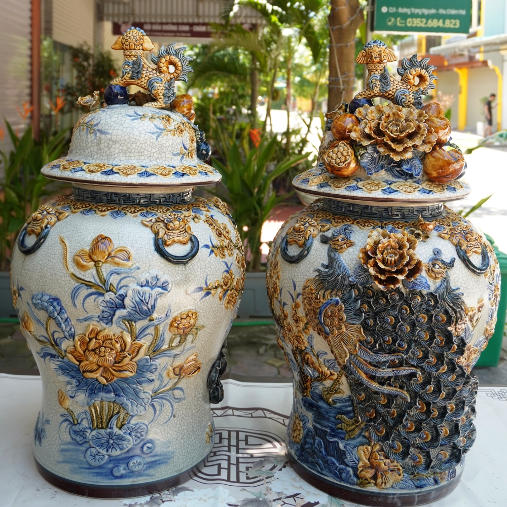 Choé Công Đào Đuôi Kênh Men Rạn choe cong dao duoi kenh 1