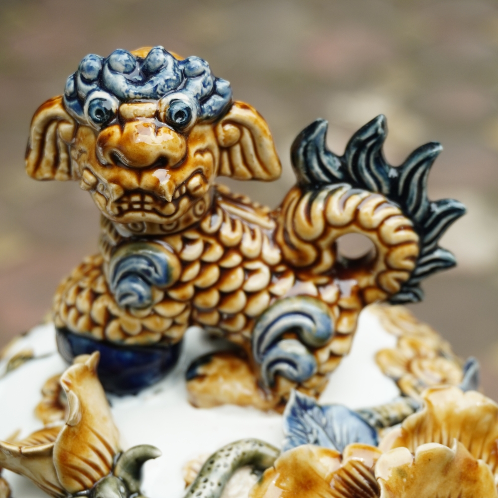 Choé Công Đào Men Màu Hoa Nổi choe cong dao men mau hoa noi 2